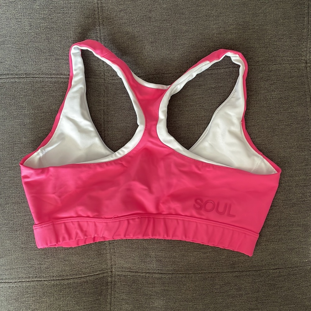 SoulCycle Pink Sports Bra - Picture 2 of 6